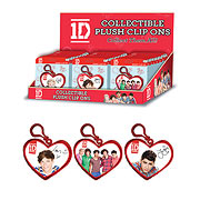 1D Heart Clip-On 4-Inch Plush Key Chain 4-Pack
